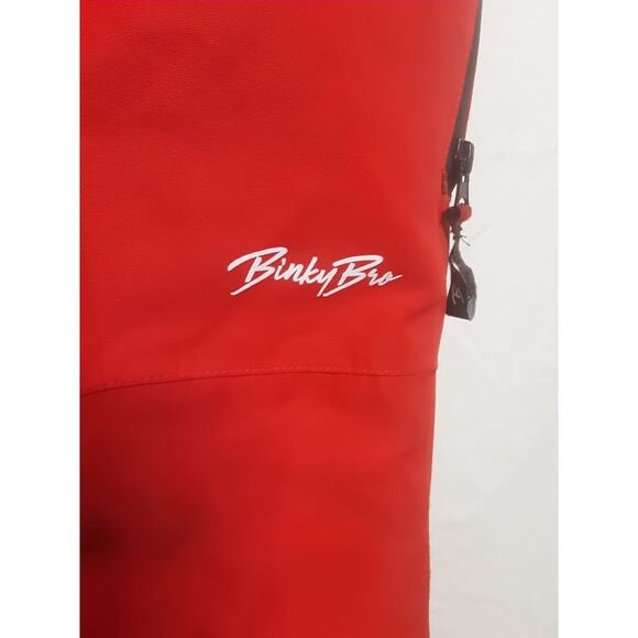 Binky Bro x Quiksilver Powder Club Kids Snow Suit Red Size 10/m - Picture 5 of 9